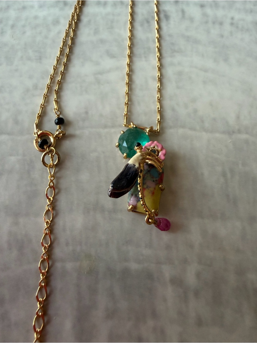 Les Nereides Ostentatious Obscurity Dragonfly Necklace - Picture 3 of 6